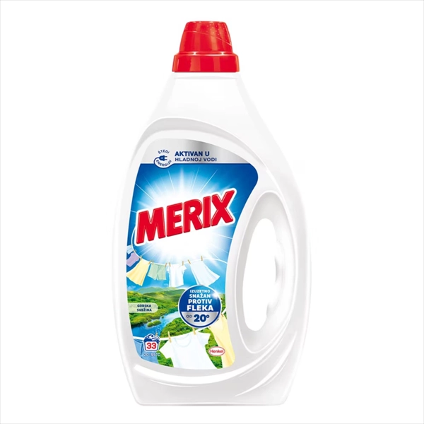MERIX TEČNI DETERDŽENT ZA VEŠ GORSKA SVEŽINA 33 PRANJA 1.485L