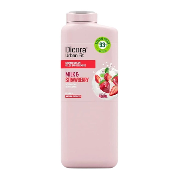 DICORA URBAN FIT KREMASTI GEL ZA TUŠIRANJE MILK&STRAWBERRY 400ML