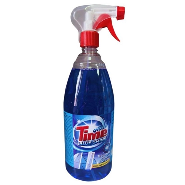 TIME SREDSTVO ZA ČIŠĆENJE STAKLENIH POVRŠINA BLUE SHINE-PUMPICA 1L