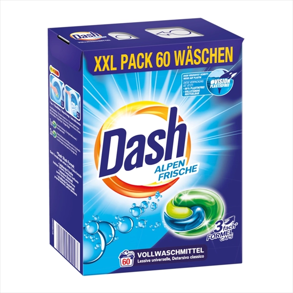 DASH KAPSULE ZA PRANJE VEŠA ALPINE FRESH 60KOM