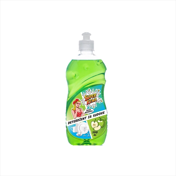 SUPER KEWA DETERDŽENT ZA PRANJE SUDOVA JABUKA 500ML